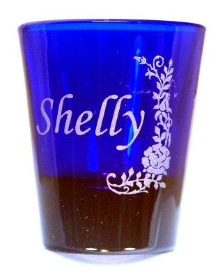 Rose Personalized Shot Glass with Name